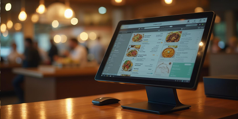 Pos system in a restaurant